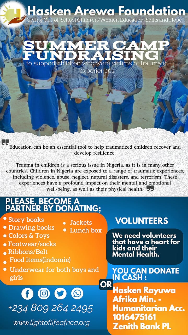 You are currently viewing Empowering Children in Northern Nigeria: Hasken Arewa Foundation’s Summer Camp 2024